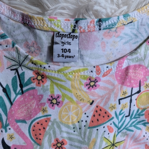 Tropical Flamingo Baby Romper – Cute & Colorful Summer Outfit 3T 7/8 - Picture 3 of 4
